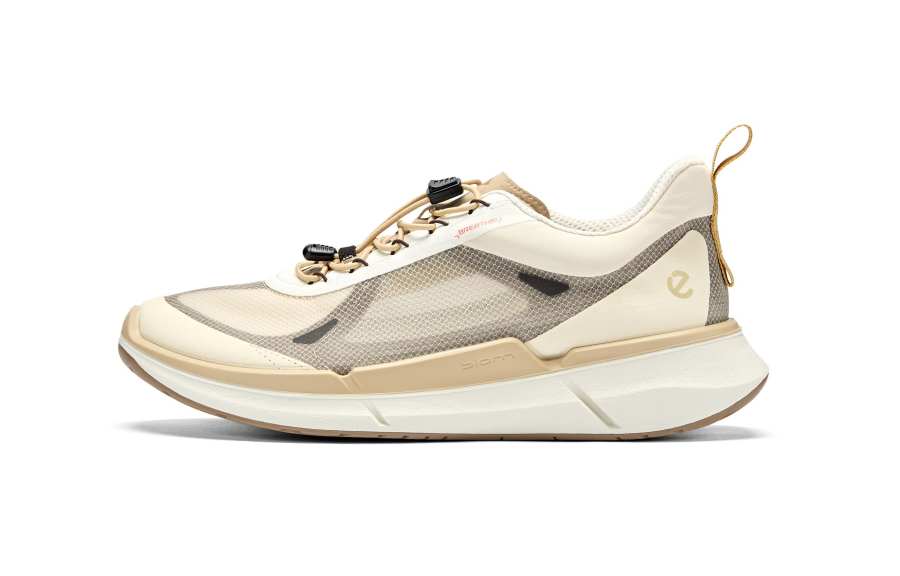 Ecco Ecco Casual Shoes Men's Low Top Ice White/Lime Gray