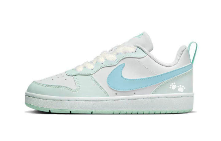Nike Nike Court Borough Skateboard Shoes Women's Low Top White Pink Color Blue