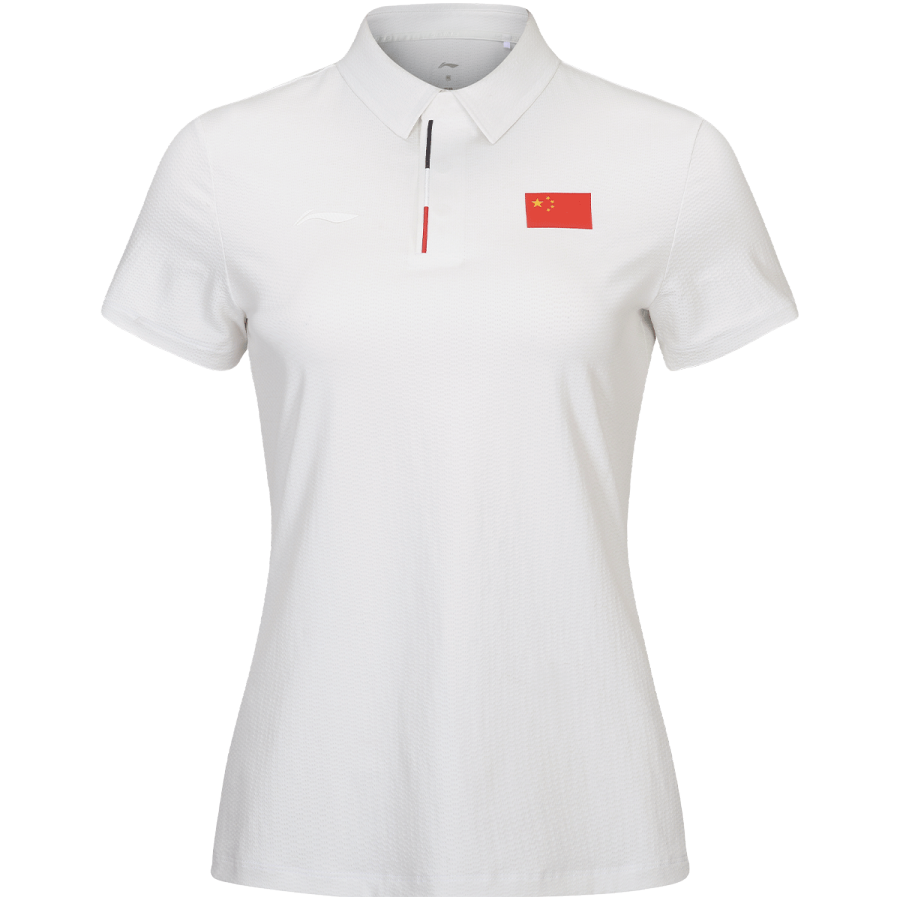 Li-Ning Li Ning Polo Shirts Women's Champagne White Moderate