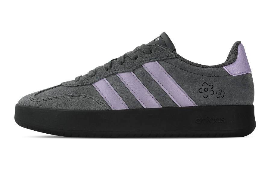 Adidas Custom Adidas BARREDA Dusty Purple Flower Shadow Low top German Army Trainers Unisex Purple Gray