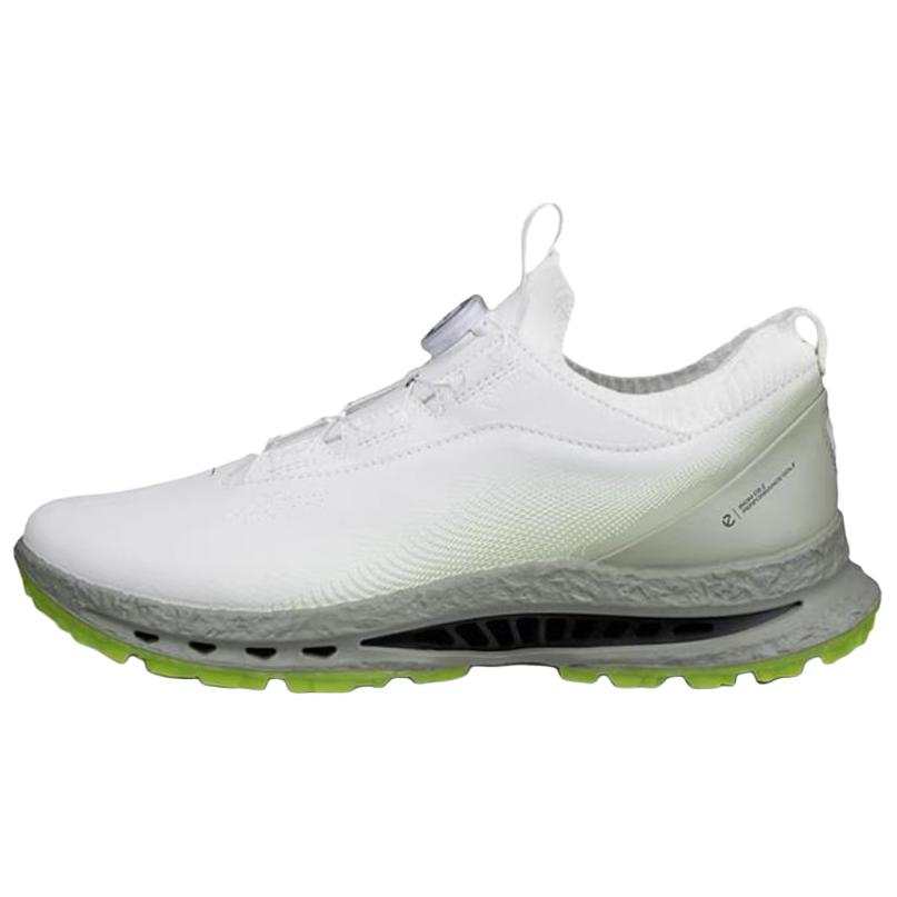 Ecco BIOM Walking C5 Collection Cow Leather Abrasion Resistant Low top Golf Shoes Men's White Green