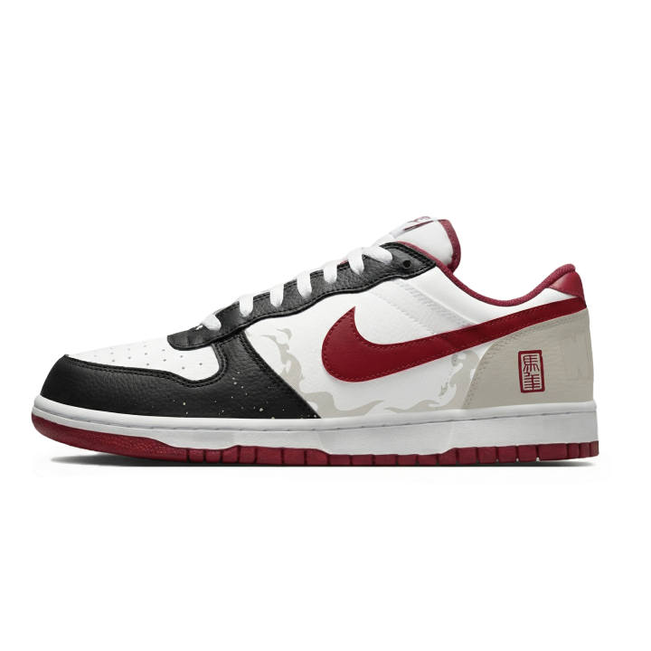 Nike Nike Big Lemon Joy Abrasion Resistant Breathable Low top Skateboard Shoes Men's Black Red