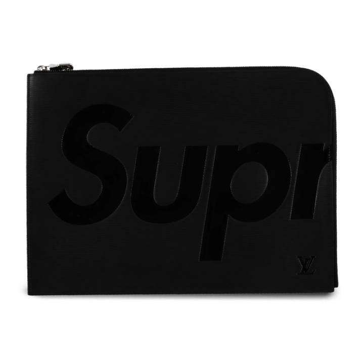Supreme Supreme x Louis Vuitton Gm Jour logo-embossed clutch bag
