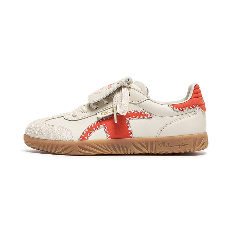 Champion Skateboard Shoes Women's Low Top Silver Birch Gray/Clay Red