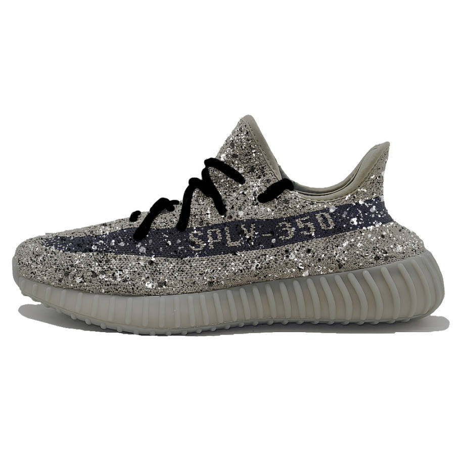 Adidas Originals Yeezy Boost 350 V2 Gray Black 'Granite' Low top Casual Shoes Unisex Gray Green