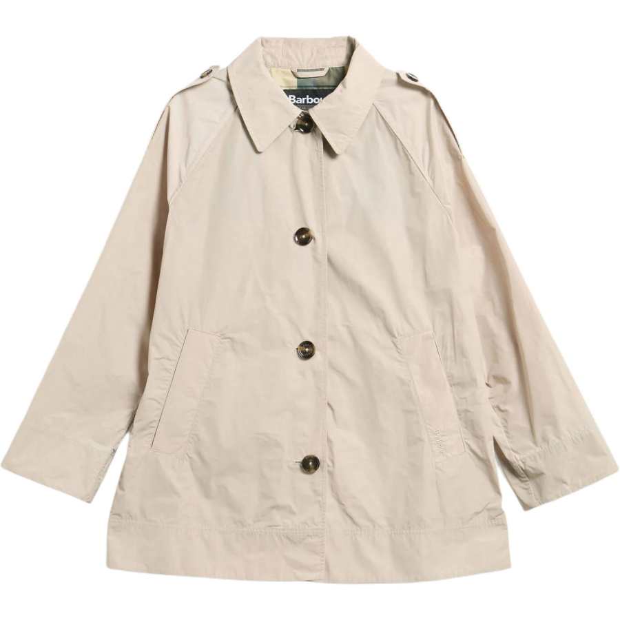 BARBOUR Coats Women's Pebble Powder Lapel Moderate