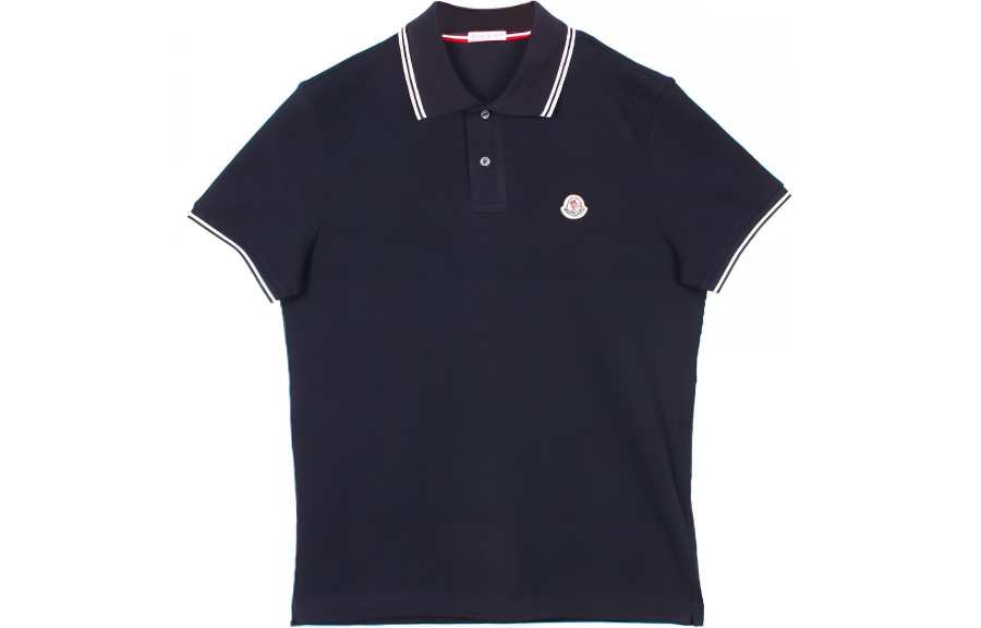 Moncler Polo Shirt Men's Marine Blue