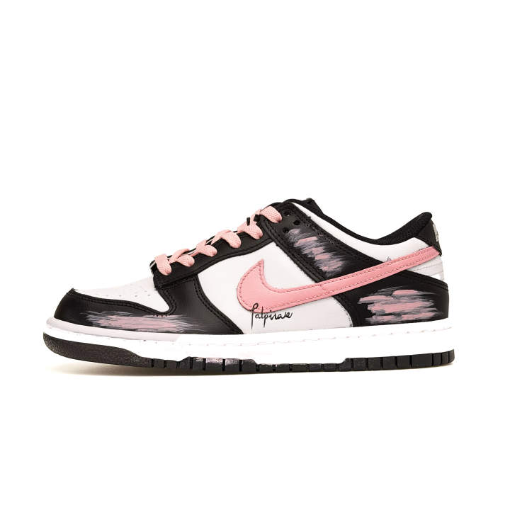 Nike Nike Dunk Pavo Balance Abrasion Resistant Lightweight Low top Skateboard Shoes Women's Black White Pink