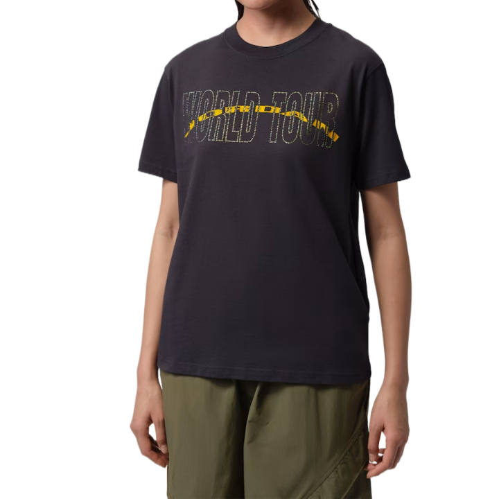 Jordan Jordan T Shirts Women's Black Crew Neck Moderate