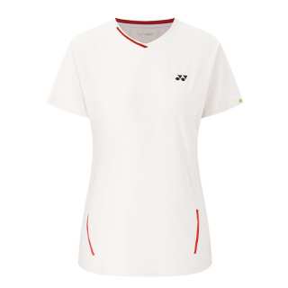 YONEX T Shirts Women's Ivory White V Neck