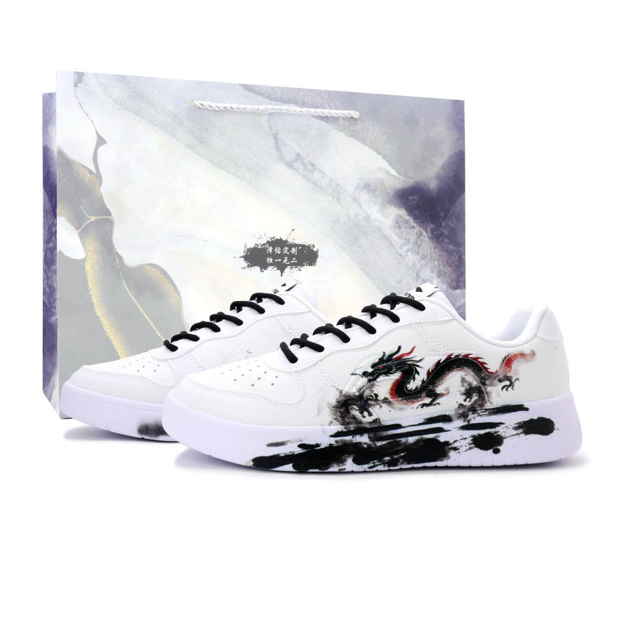 Li-Ning Li Ning Floating Boat Skateboard Shoes Unisex Low Top Black/White/Red