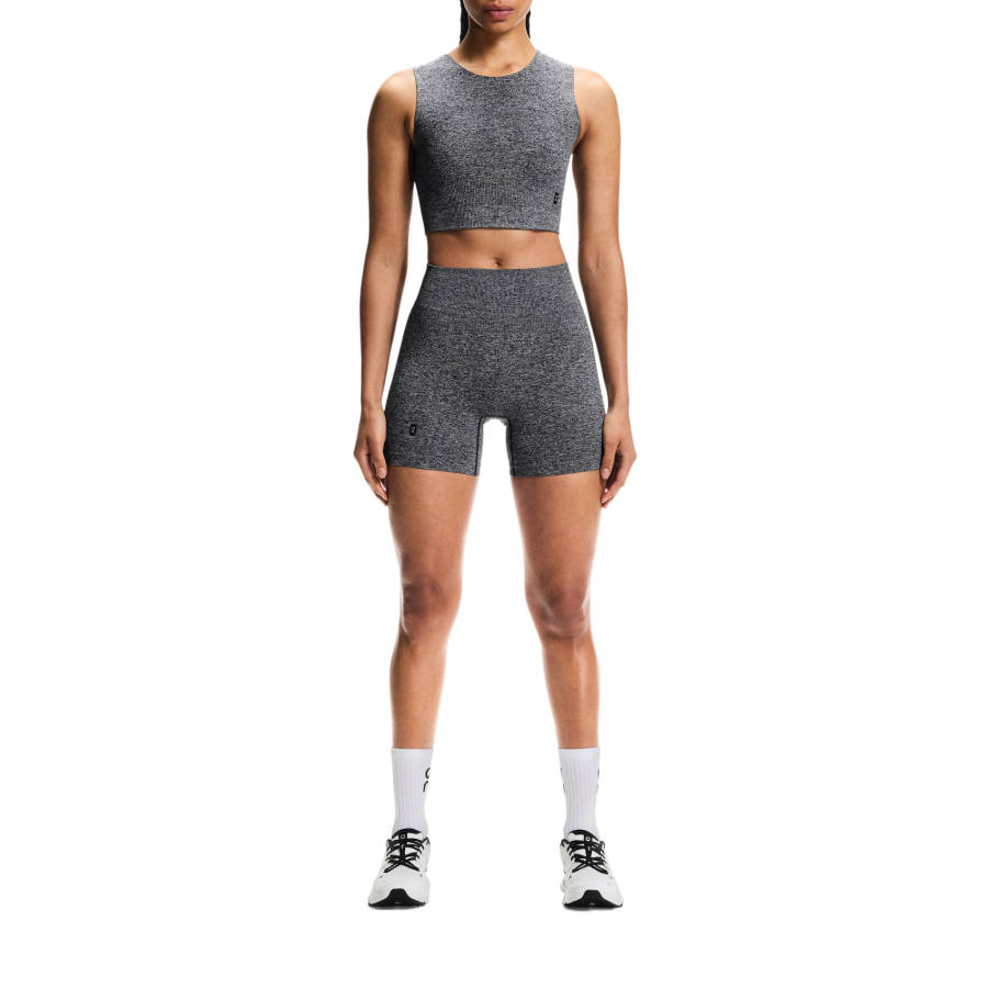 On Sports Shorts Women's Graphite Heather Moderate