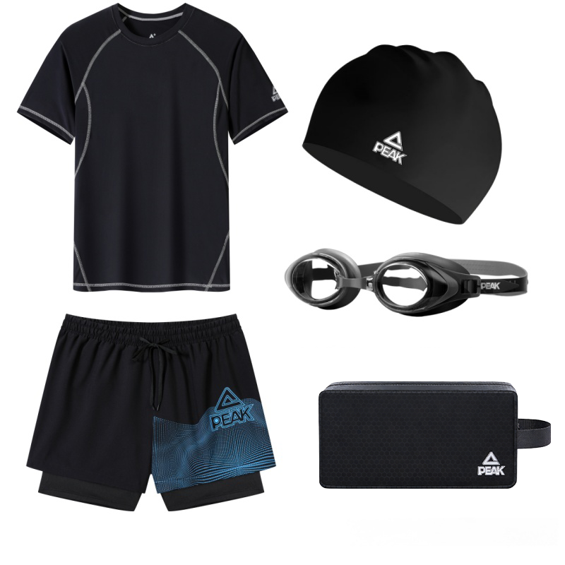 PEAK PEAK Swimming Sets Beach, Swimming Pool Men's Black