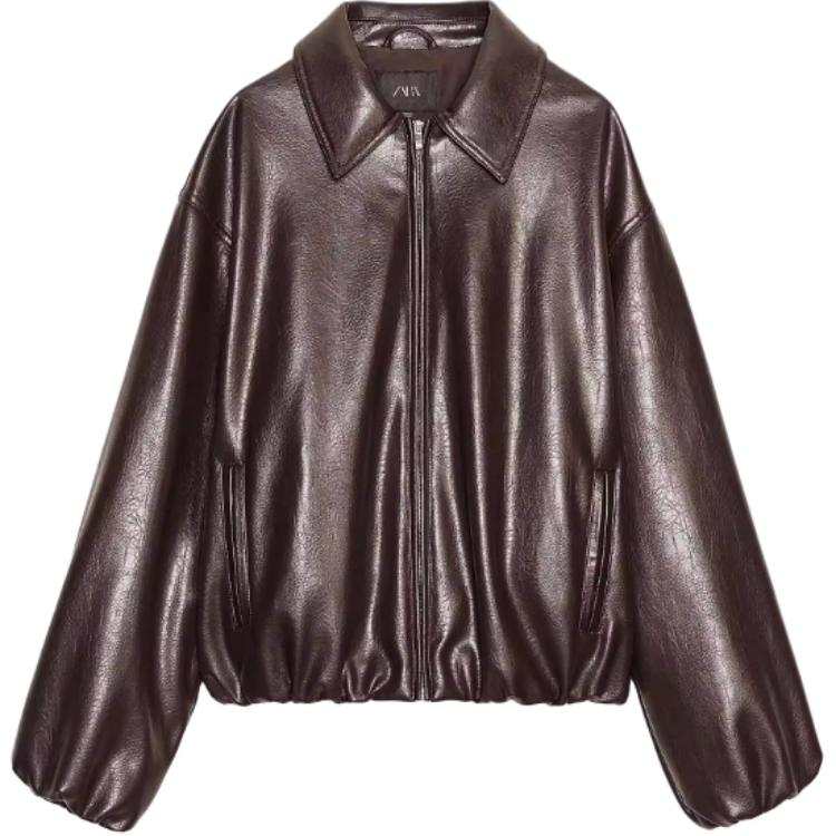 ZARA Jackets Women's Chocolate Lapel Moderate Other