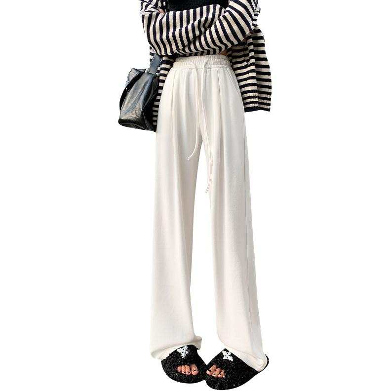 MIIOW Casual Pants Women's Moderate Wide Leg Pants