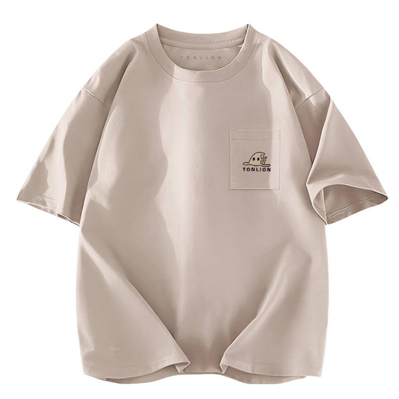 Tonlion T Shirts Unisex Crew Neck Moderate Straight Fit