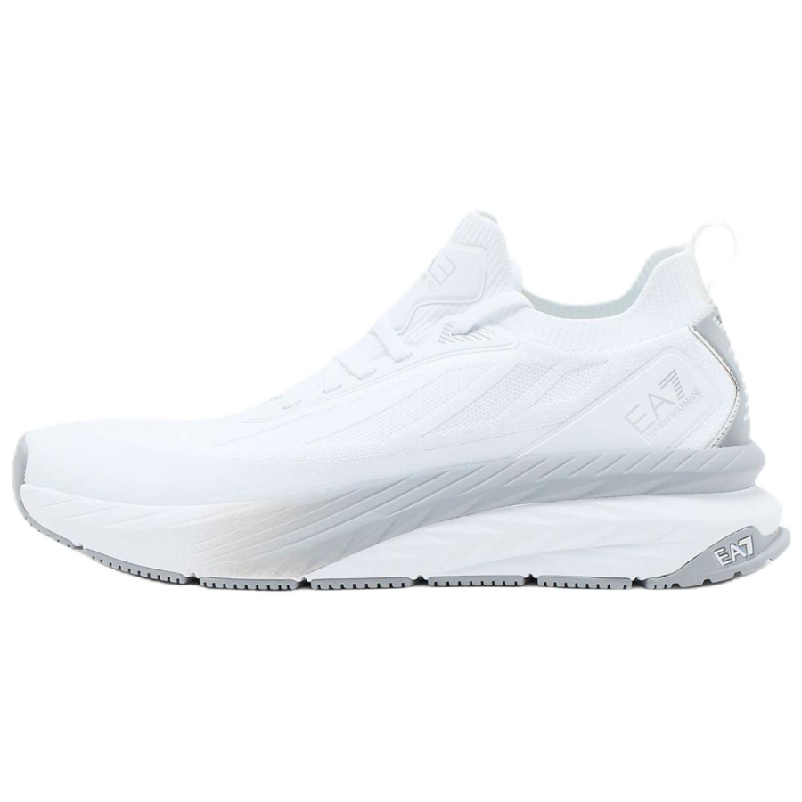 EMPORIO ARMANI EA7 Crusher Distance Knit Low top Casual Shoes Men's White