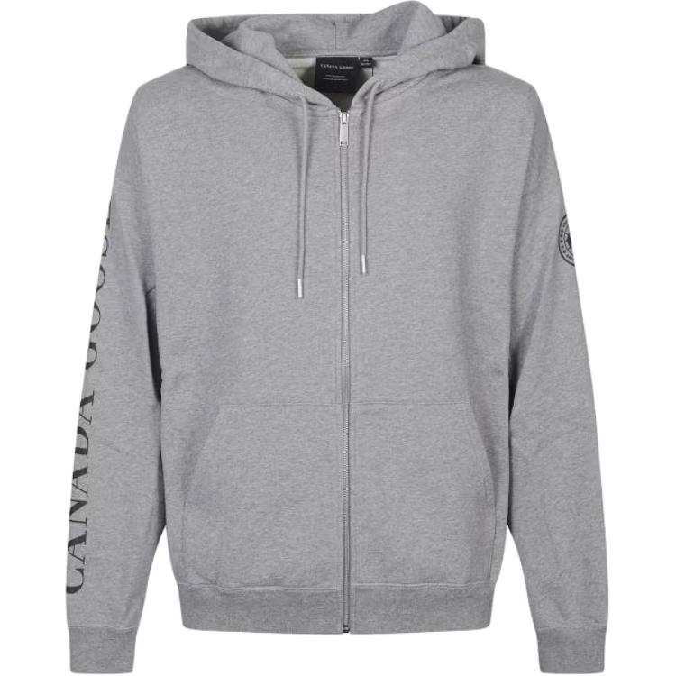 Canada Goose Sweatshirts Men's Gray Hooded Non Detachable Moderate