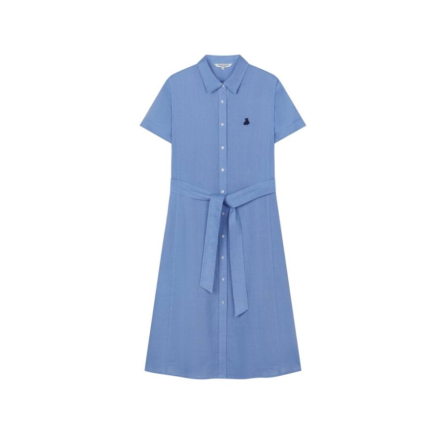 Teenie Weenie Short Sleeved Dresses Women's Lapel Moderate Mid Length
