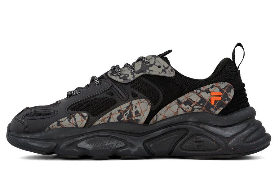 FILA Mars 2 Mars Camouflage Abrasion Resistant Low top Casual Shoes Men's Gray