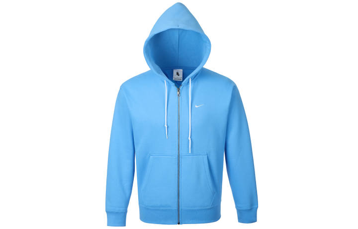 Nike Nike Solo Swoosh Zip Up Drawstring Hoodie