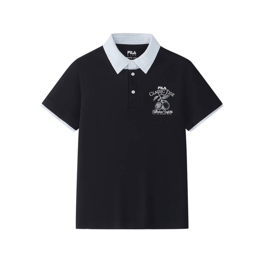 FILA KIDS T Shirts Polo Collar Thin