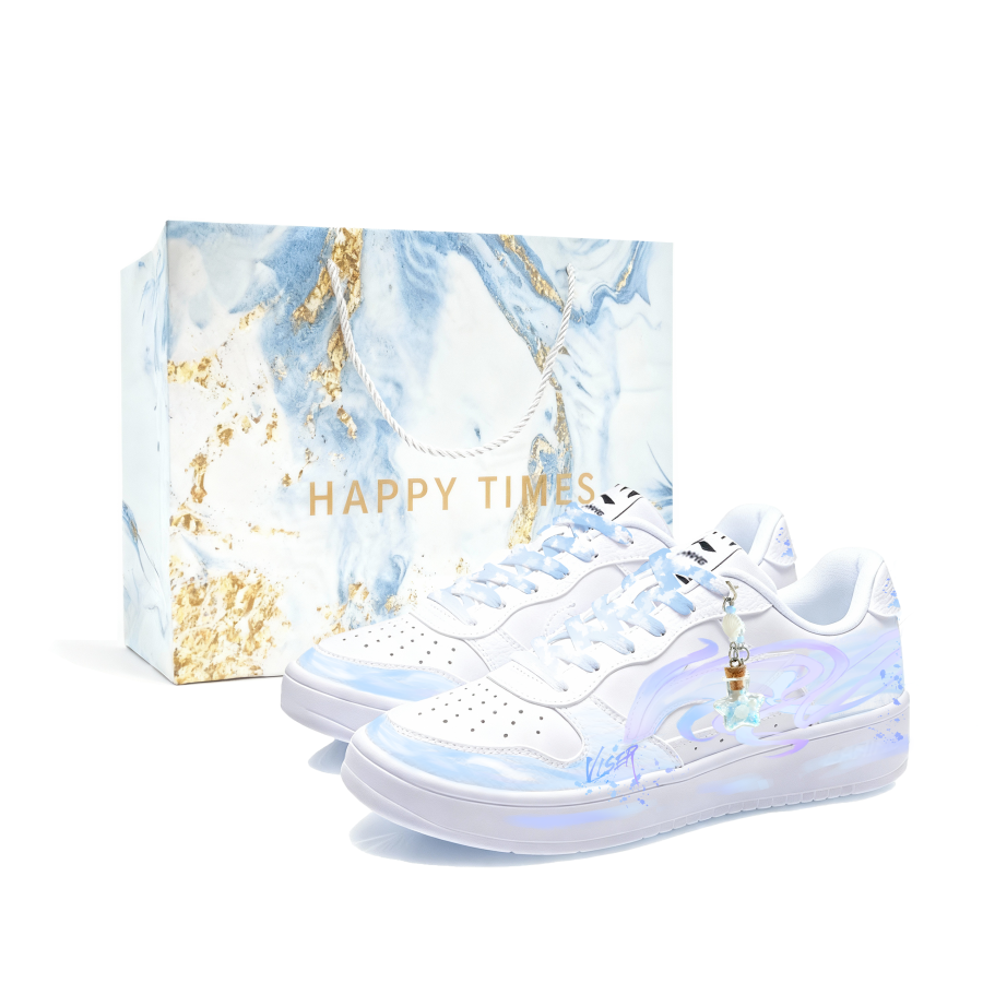 Li-Ning Li Ning Floating Boat Float Boat, Cross Dreams Low top Skateboard Shoes Unisex Blue White