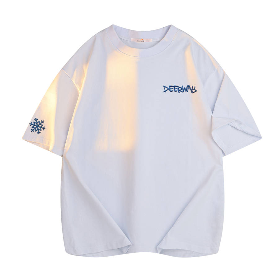 DEERWAY T Shirts Unisex Crew Neck Moderate Straight Fit