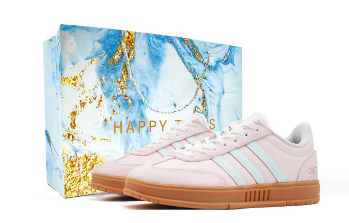 Adidas Adidas Gradas Maris Sal Bubbles Suede Coverage Slip Resistant Low top Skateboard Shoes Unisex Pink, Shopping Bag