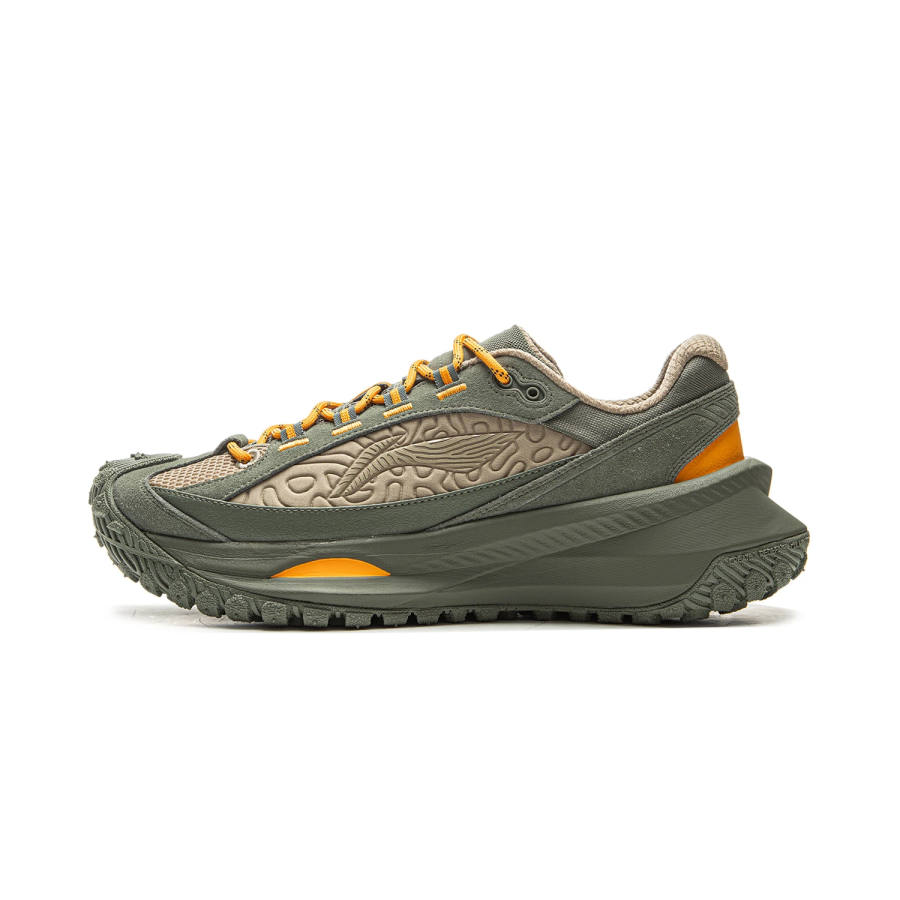 Li-Ning Li Ning Ranger Breathable Abrasion Resistant Low top Casual Shoes Unisex Snail Smoky Green