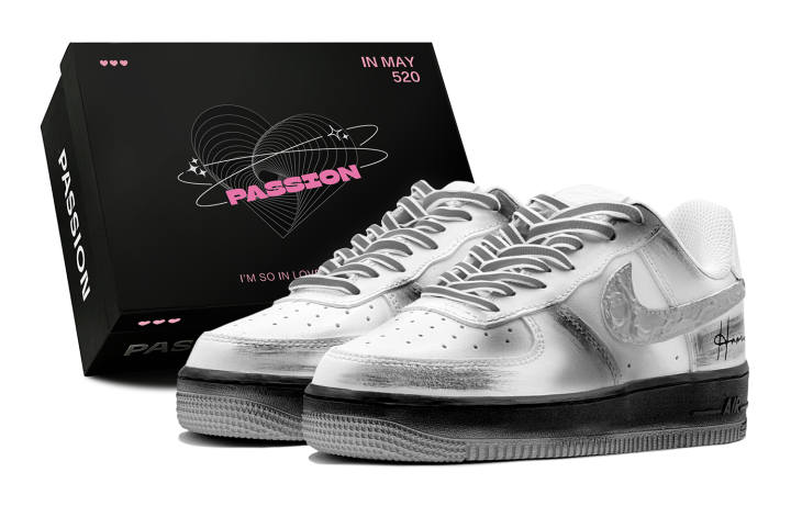 Nike Nike Air Force 1 Air Force 1, Spring Renewal, Ink Dyed Sky, Outdoor Picnic, Individual Graffiti, Reflective Shoelace