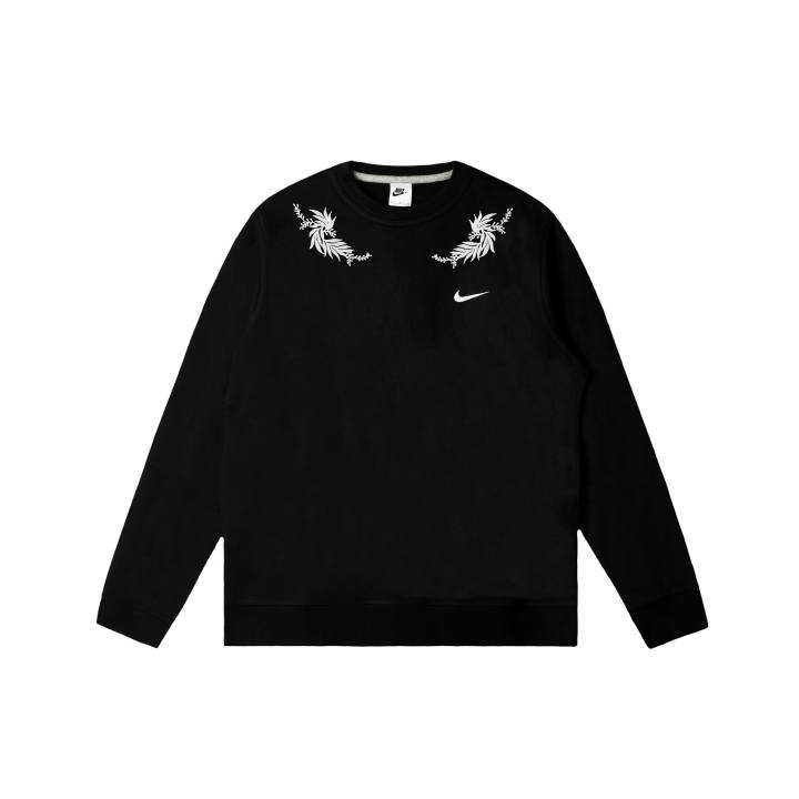 Nike Nike Club Sweatshirts Men's Black Crew Neck Moderate Regular