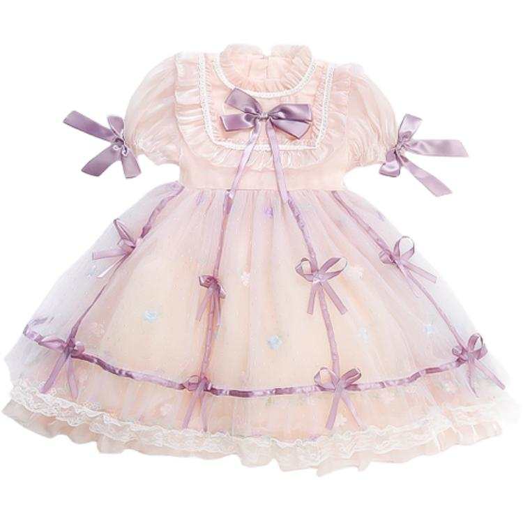 Lanza Kids Dresses Crew Neck Moderate Mid Length