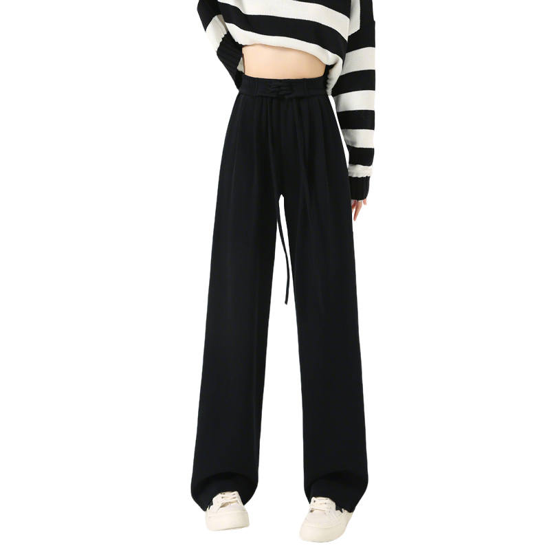 MIIOW Casual Pants Women's Moderate Wide Leg Pants