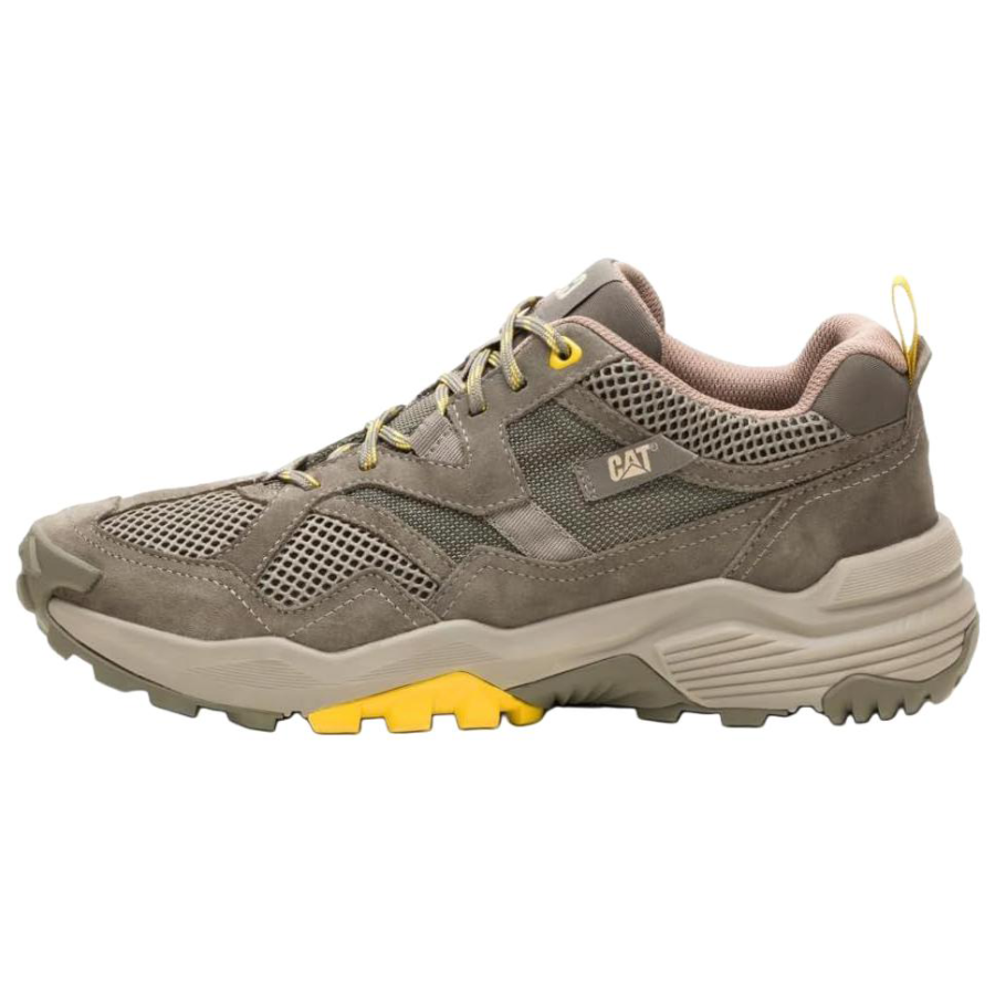 CAT Leather Low top Casual Shoes Men's Dark Green