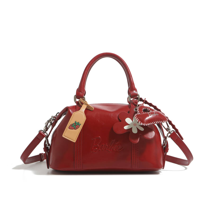 Barbie Synthetic Leather Handbag Women's Pink