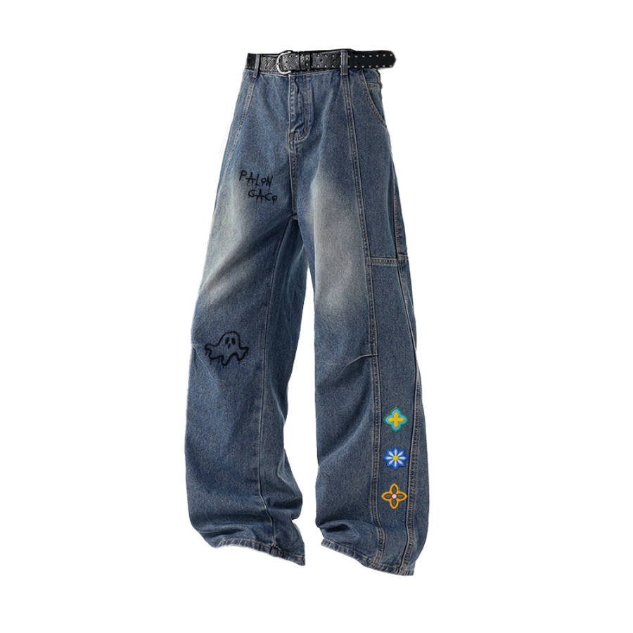 PAL ONGACO Jeans Unisex Moderate Cargo Pants
