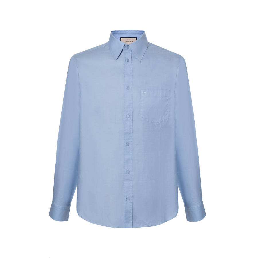 GUCCI GUCCI Logo Embroidered Buttoned Shirt