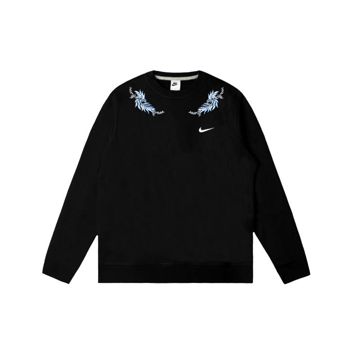 Nike Nike Club Sweatshirts Men's Black Crew Neck Moderate Regular