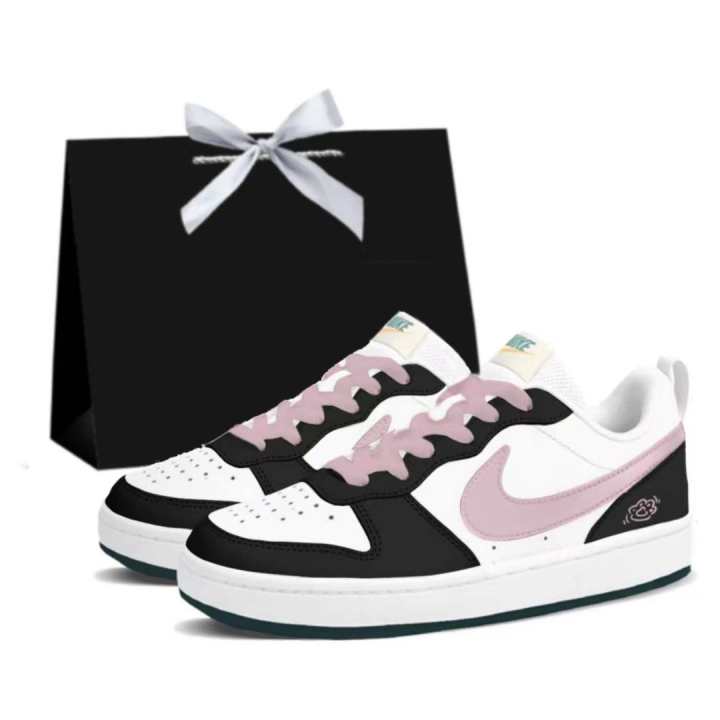 Nike Nike Court Borough Blackberry Cheese Synthetic Leather, Leather Slip Resistant Abrasion Resistant Low top