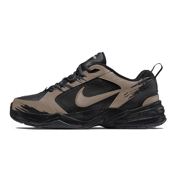 Nike Nike Air Monarch 4 Lemon Joy Slip Resistant Low top Chunky Sneakers Men's Black Brown