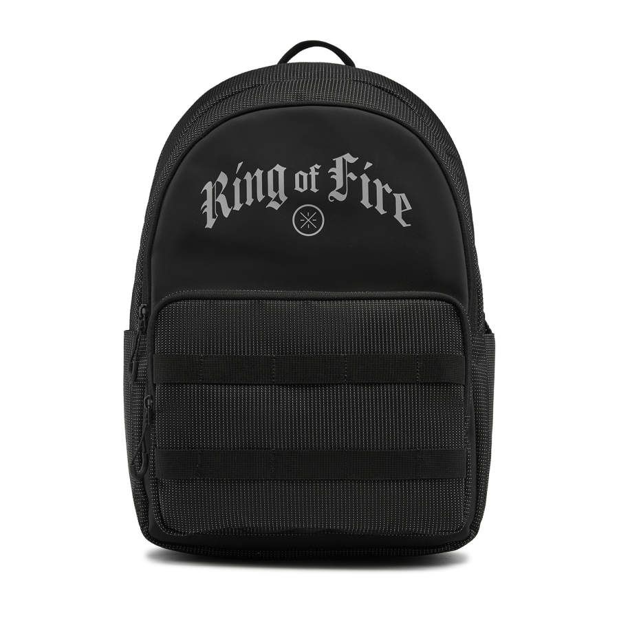 Li-Ning Li Ning Wade Letter Print Polyester Backpack Regular Unisex Black