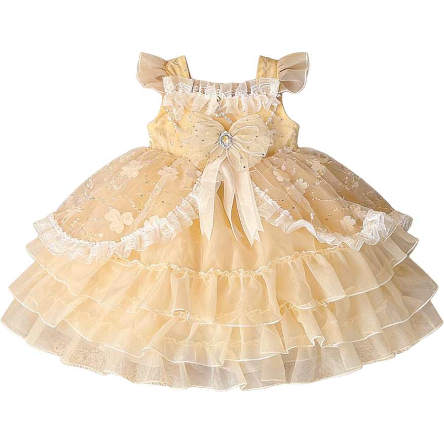 Lanza Lanza Kids Dresses Square Collar Moderate