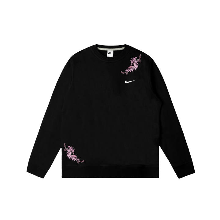 Nike Nike Club Sweatshirts Men's Black Crew Neck Moderate Regular