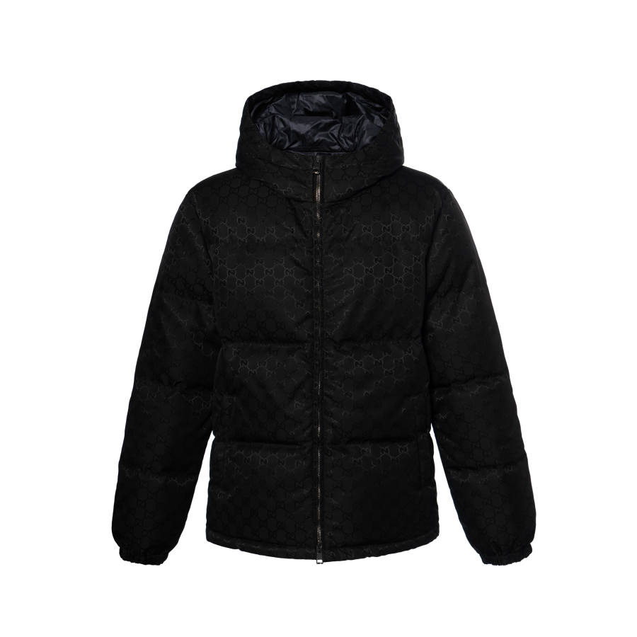 GUCCI Gucci monogram quilted puffer jacket