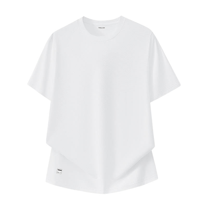 Tonlion T Shirts Unisex Crew Neck Moderate Straight Fit