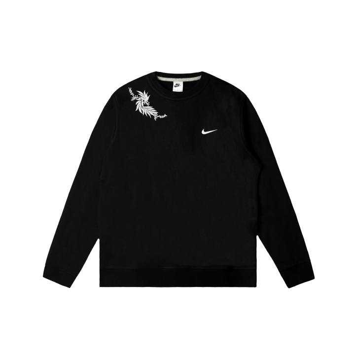 Nike Nike Club Sweatshirts Men's Black Crew Neck Moderate Regular