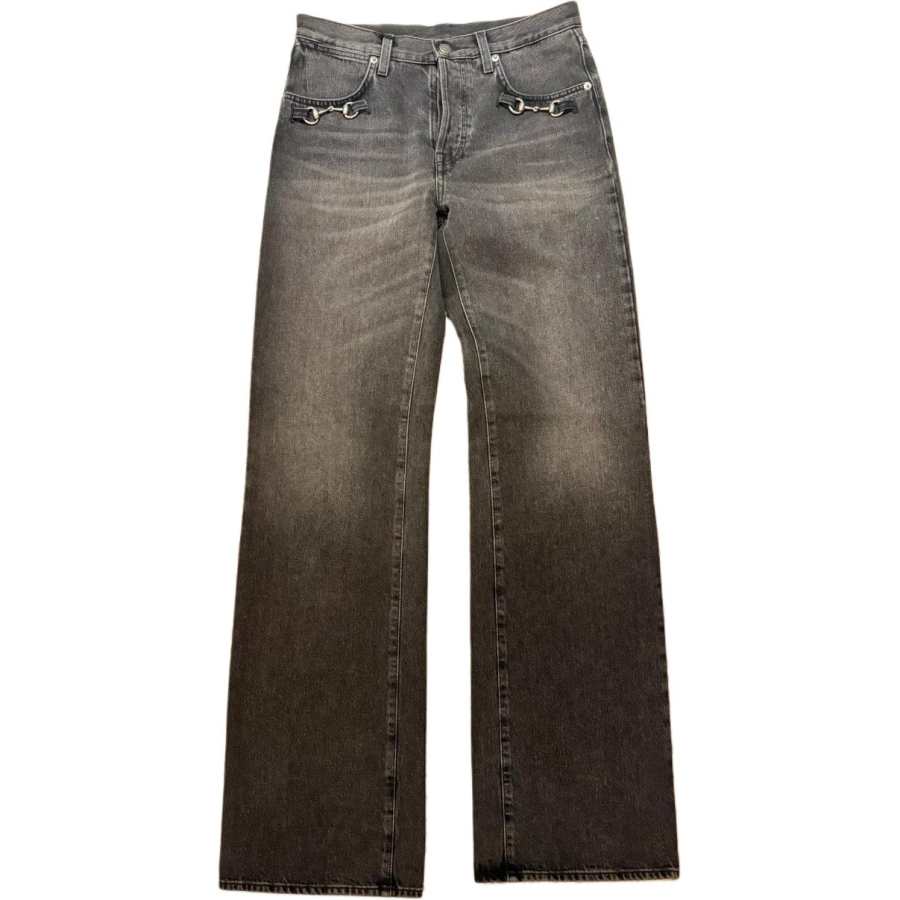 GUCCI Jeans Men's Gray Moderate Other