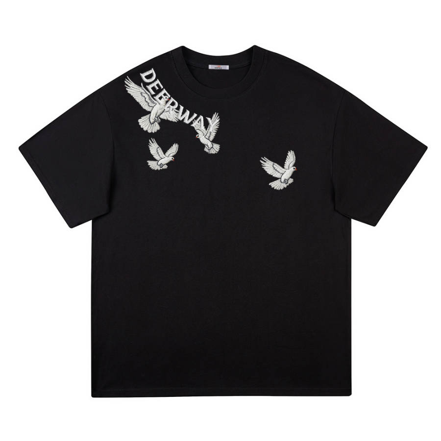 DEERWAY T Shirts Unisex Crew Neck Moderate Heavyweight