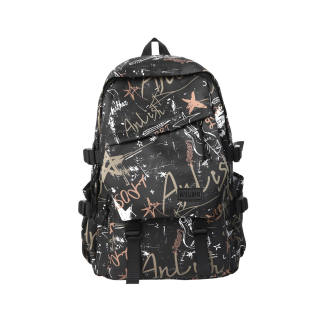 YALU Nylon With Polyester Backpack Regular Unisex Multicolor